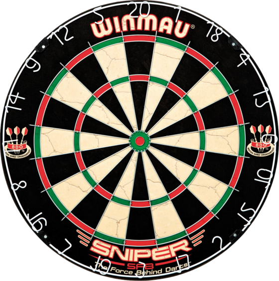 WINMAU Dartboard Winmau Sniper Set Incl. Darts på