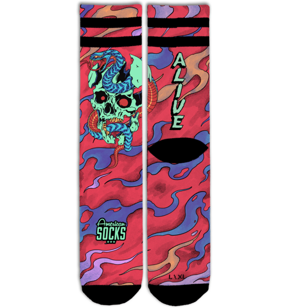 AMERICAN SOCKS Dead And Alive - Mid High på
