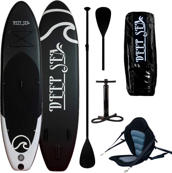 DEEP SEA Deep Sea Sup Board Set Kayak Pro 300cm, Black på