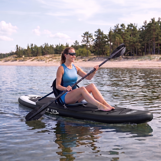 DEEP SEA Deep Sea Sup Board Set Kayak Pro 300cm, Black på