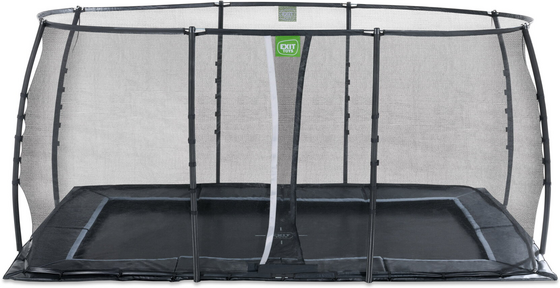 EXIT Dynamic Marktrampolin 244x427cm Med Skyddsnät - Svart på