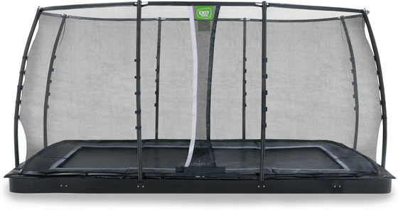 EXIT Dynamic Marktrampolin 244x427cm Med Skyddsnät - Svart på