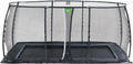 EXIT Dynamic Marktrampolin 275x458cm Med Skyddsnät - Svart på