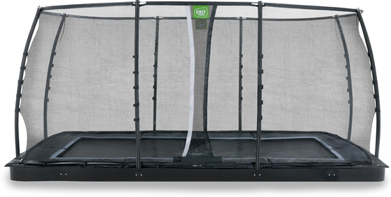 EXIT Dynamic Marktrampolin 275x458cm Med Skyddsnät - Svart på