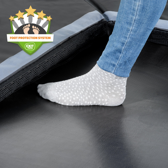 EXIT Dynamic Sport-marktrampolin 275x458cm - Svart på