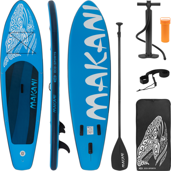 ECD GERMANY Ecd Germany Inflatable Stand Up Paddle Board Makani 320 X 80 X 15 Cm Blue Pvc Sup Board Set Up på