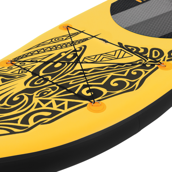 ECD GERMANY Ecd Germany Inflatable Stand Up Paddle Board Makani 320 X 80 X 15 Cm Yellow Pvc Sup Board Set Up på