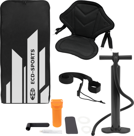 ECD GERMANY Ecd Germany Inflatable Stand Up Paddle Board With Kayak Seat 320 X 82 X 15 Cm Black Pvc Sup Paddle på