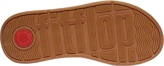 FITFLOP F-mode Espadrille Leather Flatform Cross Slides på