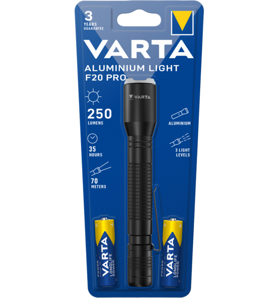 VARTA Ficklampa F20 Pro Aluminium 250 Lm på