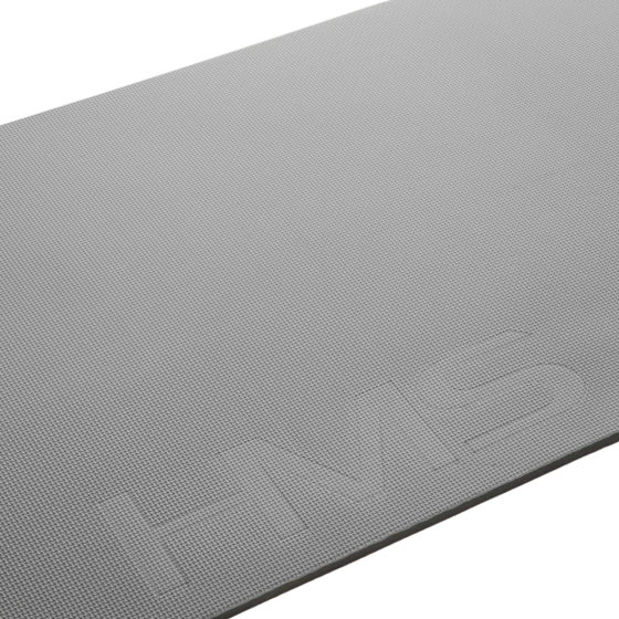 NORTHIX Fitness Mat, Grey-black, 140x60cm, Eva, 15mm Thick på