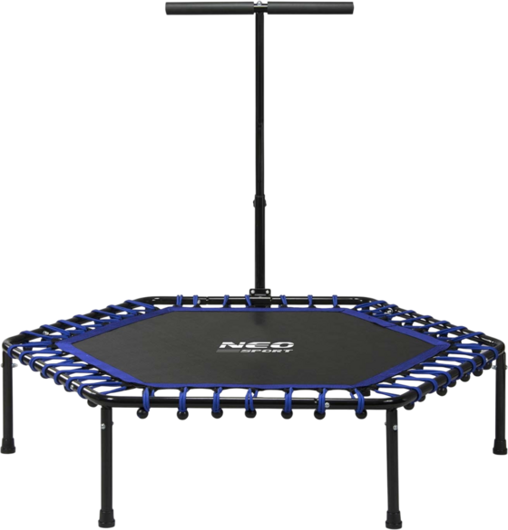 B2X Fitness Trampoline With Handle 127 Cm Neo-sport - Hexagonal Blue på