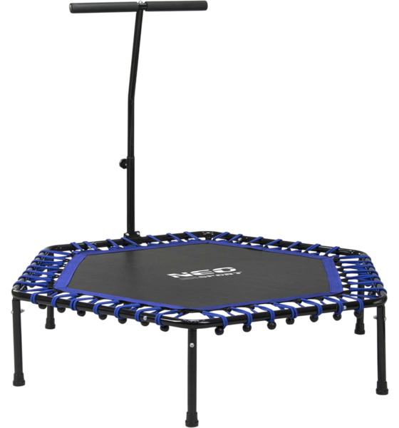 B2X Fitness Trampoline With Handle 127 Cm Neo-sport - Hexagonal Blue på