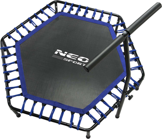 B2X Fitness Trampoline With Handle 127 Cm Neo-sport - Hexagonal Blue på