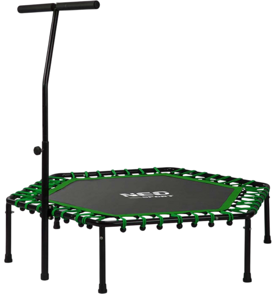 B2X Fitness Trampoline With Handle 127 Cm Neo-sport - Hexagonal Green på