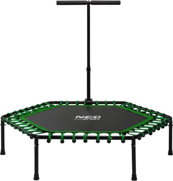 B2X Fitness Trampoline With Handle 127 Cm Neo-sport - Hexagonal Green på