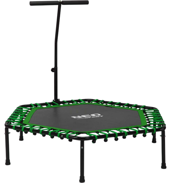 B2X Fitness Trampoline With Handle 127 Cm Neo-sport - Hexagonal Green på