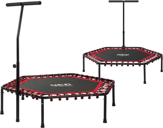 B2X Fitness Trampoline With Handle 127 Cm Neo-sport - Hexagonal Red på