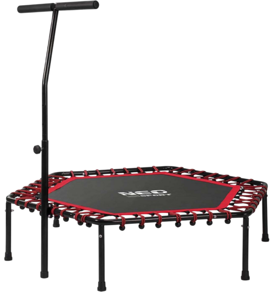 B2X Fitness Trampoline With Handle 127 Cm Neo-sport - Hexagonal Red på