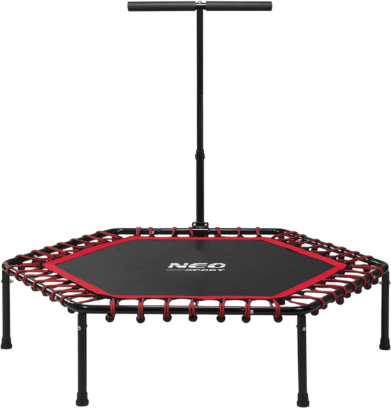 B2X Fitness Trampoline With Handle 127 Cm Neo-sport - Hexagonal Red på