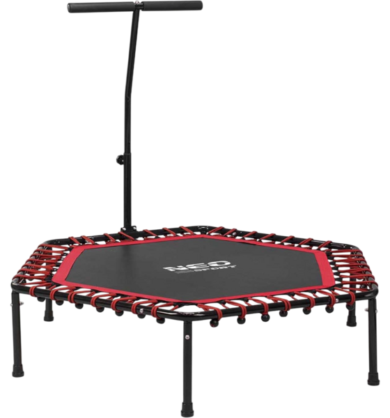 B2X Fitness Trampoline With Handle 127 Cm Neo-sport - Hexagonal Red på