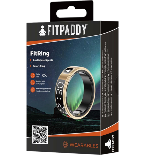FITPADDY Fitring Smart Ring Med Display på