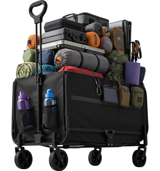 NORTHIX Foldable Wagon With Tailgate, Waterproof Cover på