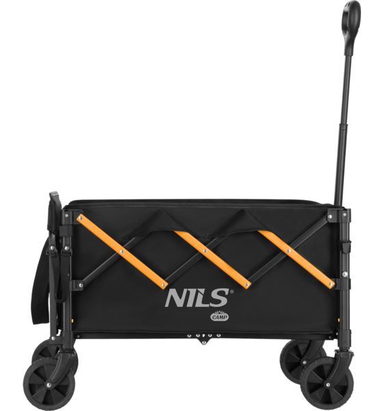 NORTHIX Folding Camping Wagon, 100l, 90 Kg Load, Black-orange på