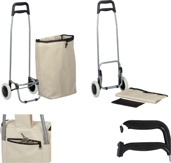 NORTHIX Folding Shopping Trolley – 28l Bag, 15 Kg Load på