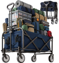 NORTHIX Folding Wagon With Adjustable Handle And Large Capacity på