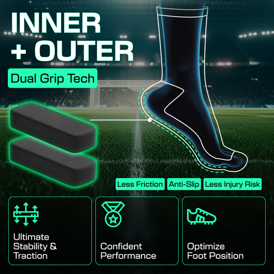 LUX SPORTS Football Grip Sock på