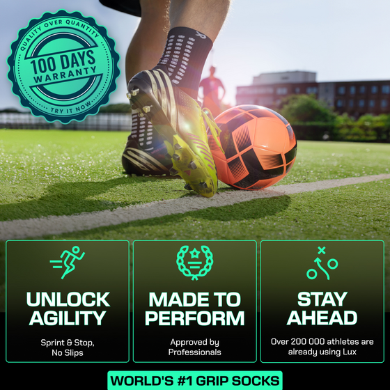 LUX SPORTS Football Grip Sock på
