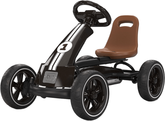 EXIT Foxy Pedal-gokart - Espresso Svart på