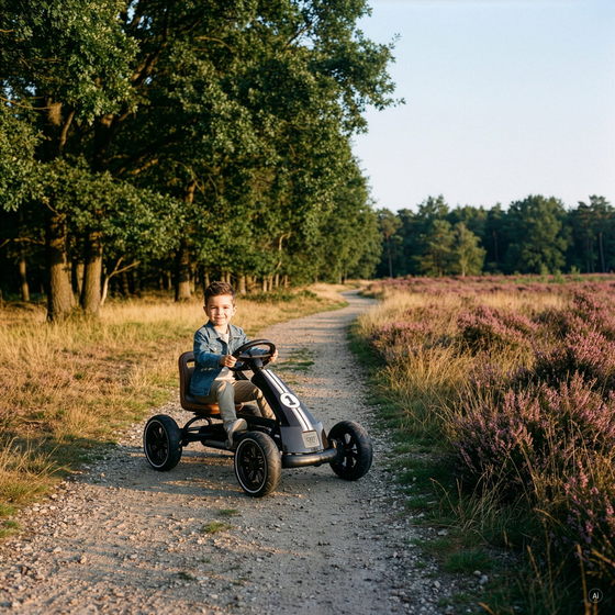 EXIT Foxy Pedal-gokart - Espresso Svart på