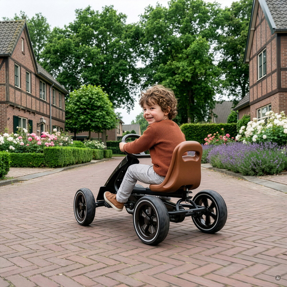 EXIT Foxy Pedal-gokart - Espresso Svart på