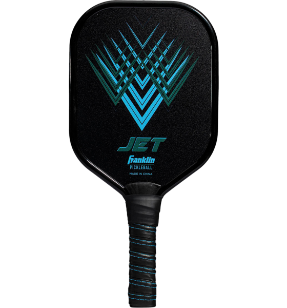 FRANKLIN Franklin Jet Aluminum Pickleballracket - Svart med blå inslag på
