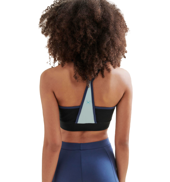 WELLICIOUS Fresher Cropped Tank - Caviar Black/sea Green på
