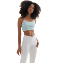 WELLICIOUS Fresher Cropped Tank - Sea Green/shoreline Blue på
