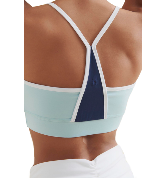 WELLICIOUS Fresher Cropped Tank - Sea Green/shoreline Blue på