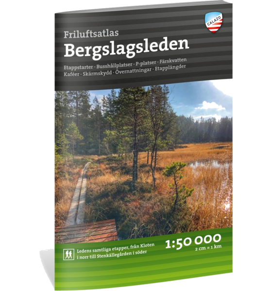 CALAZO Friluftsatlas Bergslagsleden 1:50.000 på