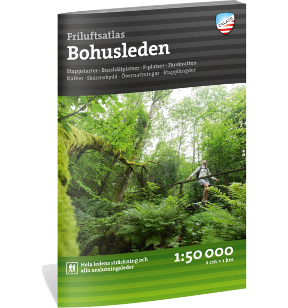 CALAZO Friluftsatlas Bohusleden 1:50.000 på