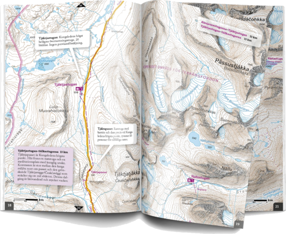 CALAZO Friluftsatlas Kungsleden 1:50 000 på