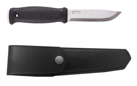MORAKNIV Garberg, Svart Läderslida på