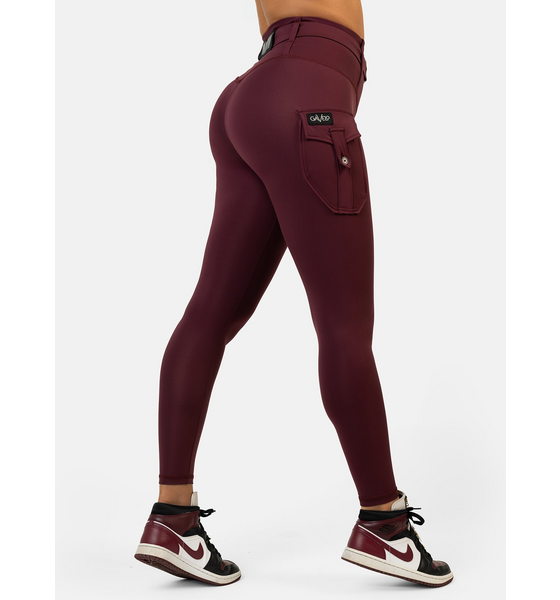 GAVELO Gavelo Cargo Leggings Burgundy på