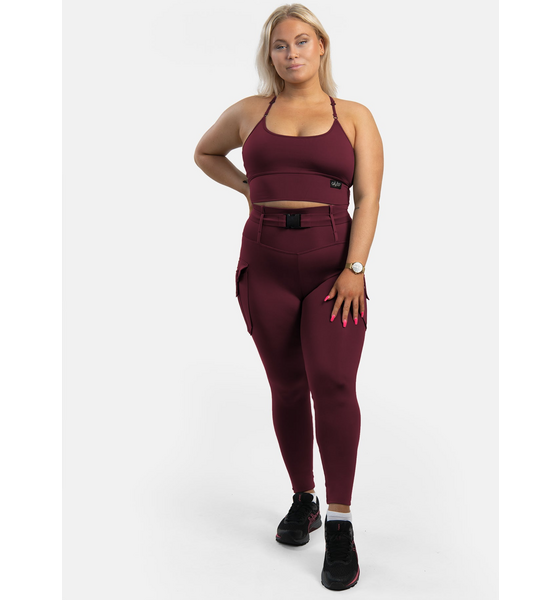 GAVELO Gavelo Cargo Leggings Burgundy på