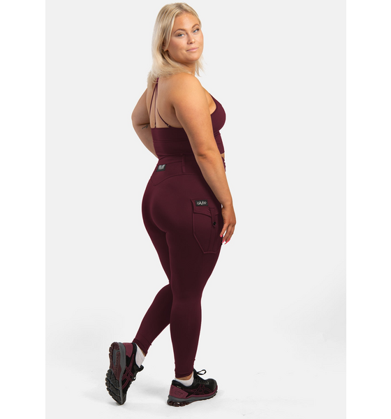 GAVELO Gavelo Cargo Leggings Burgundy på