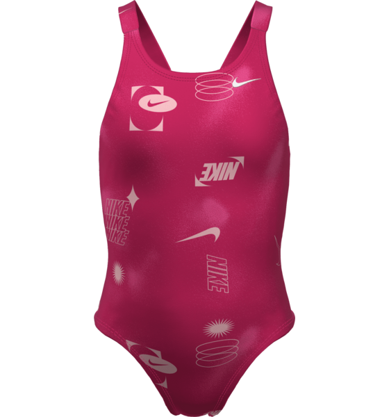 NIKE Girls Hydrastrong Multi Print Fastback One Piece på