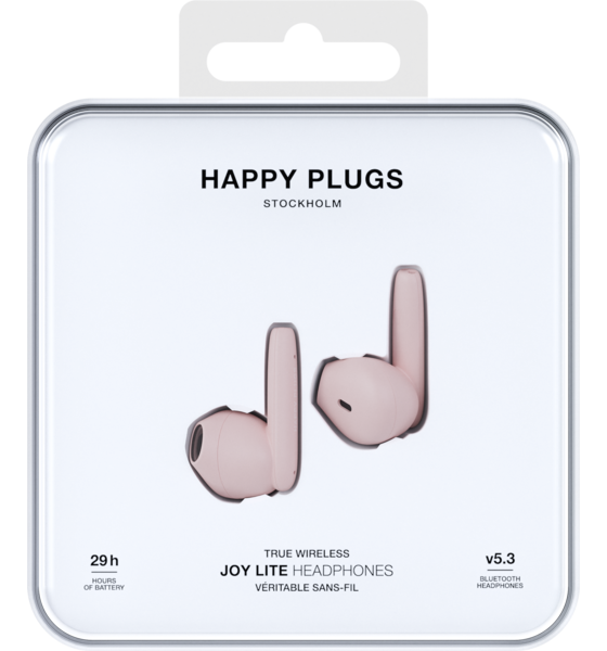 HAPPY PLUGS Happy Plugs Headphone Joy Lite In-ear True-wireless Pink på