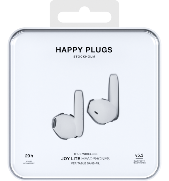 HAPPY PLUGS Happy Plugs Headphone Joy Lite In-ear True-wireless White på