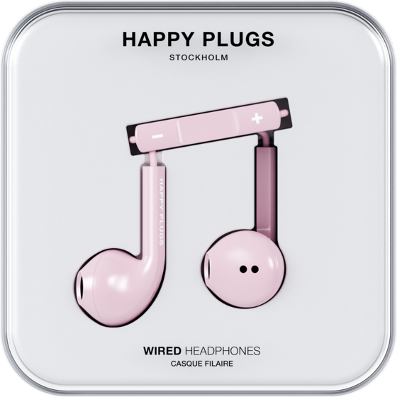 HAPPY PLUGS Happy Plugs Headphone Wired In-ear Usb-c Pink på